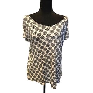 Lucky Brand Stylish Black and White Women's Top. Size XL